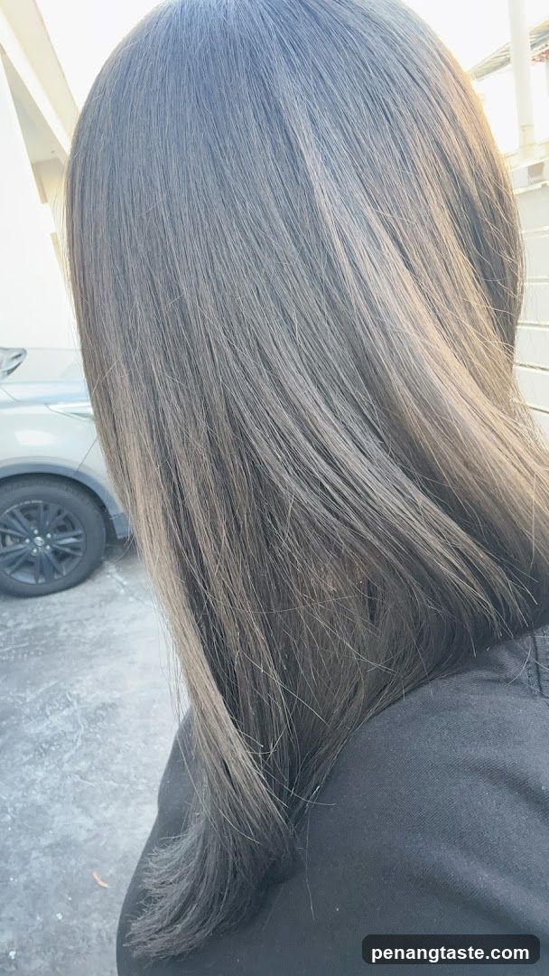 Hair with subtle highlights