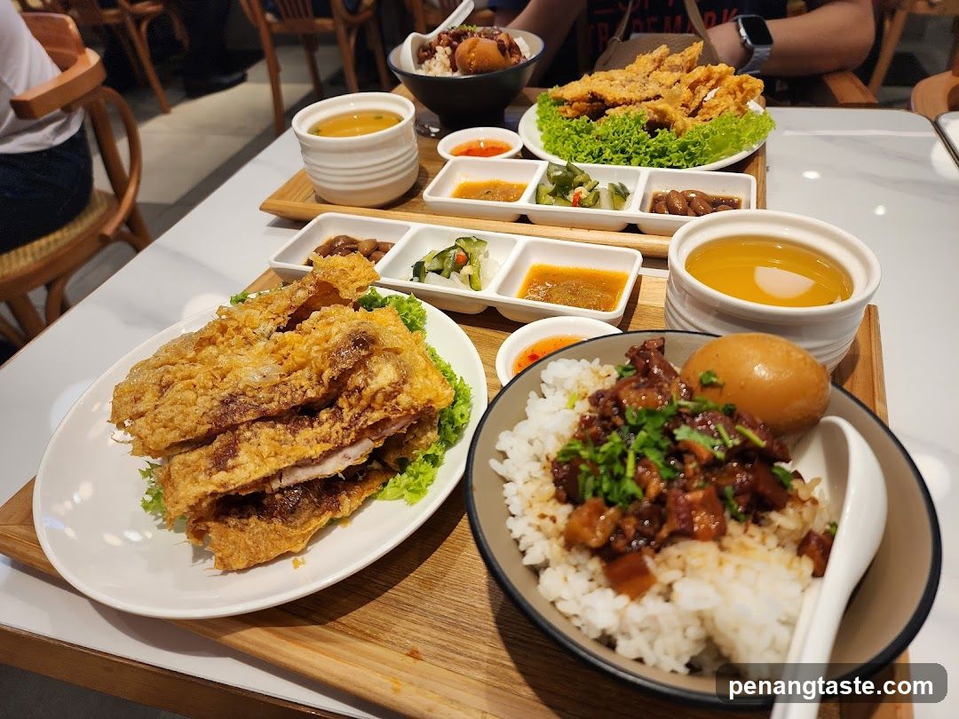 Fried Fish and Rice Bowl Meal