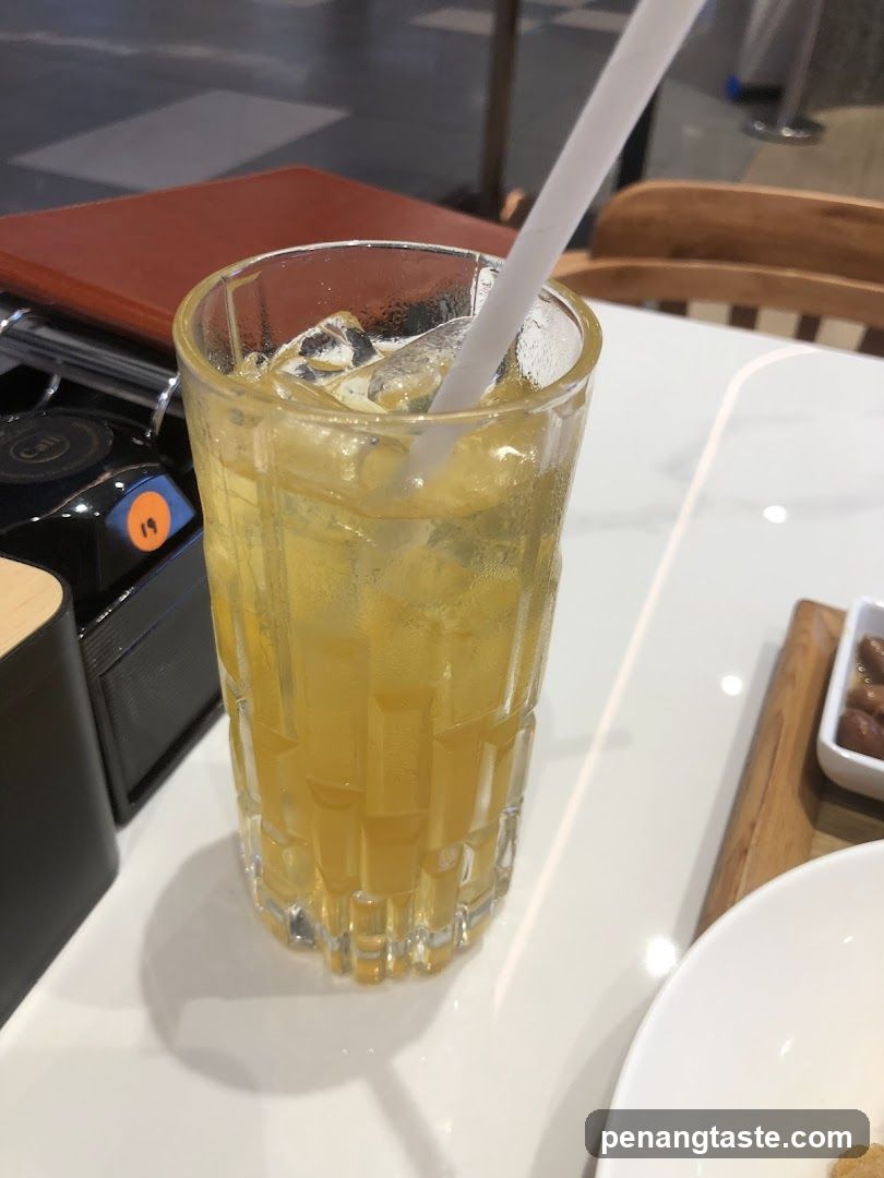 Iced Drink with Straw