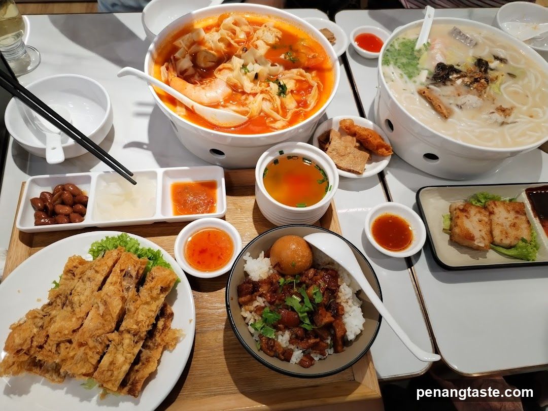 Noodle and Rice Meal Spread
