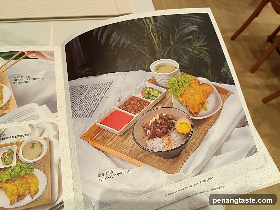 Food Menu Page with Tray Meal