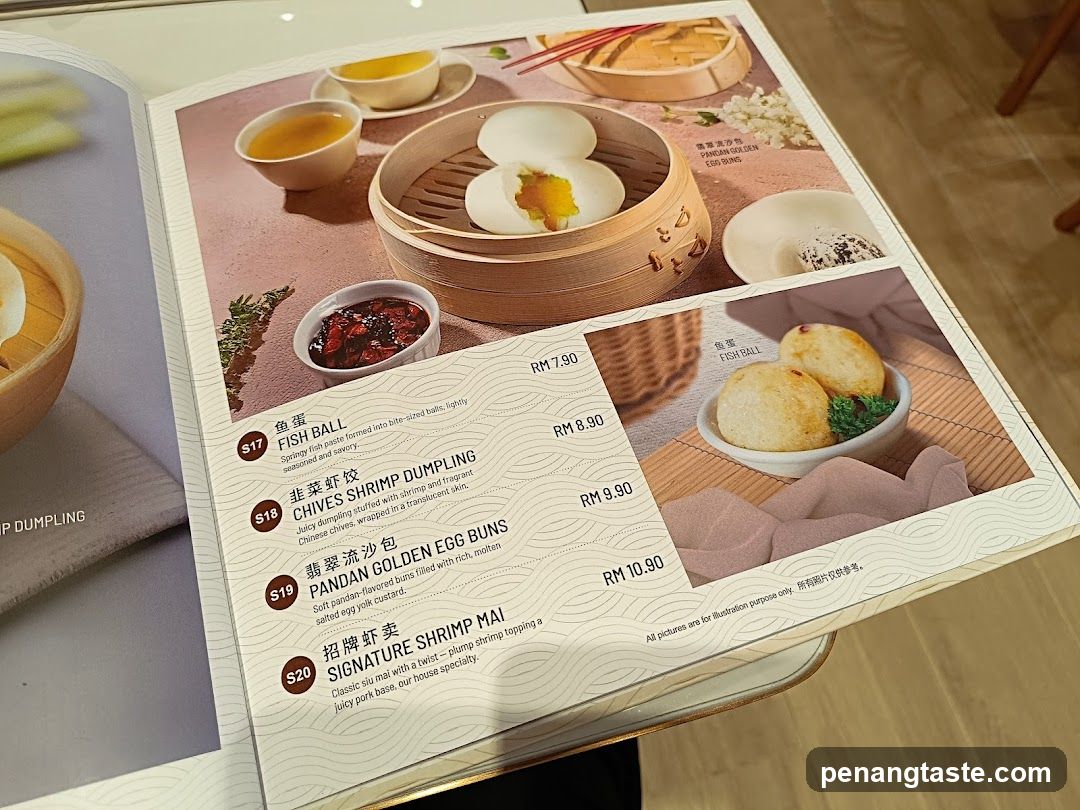 Dumpling Menu Page