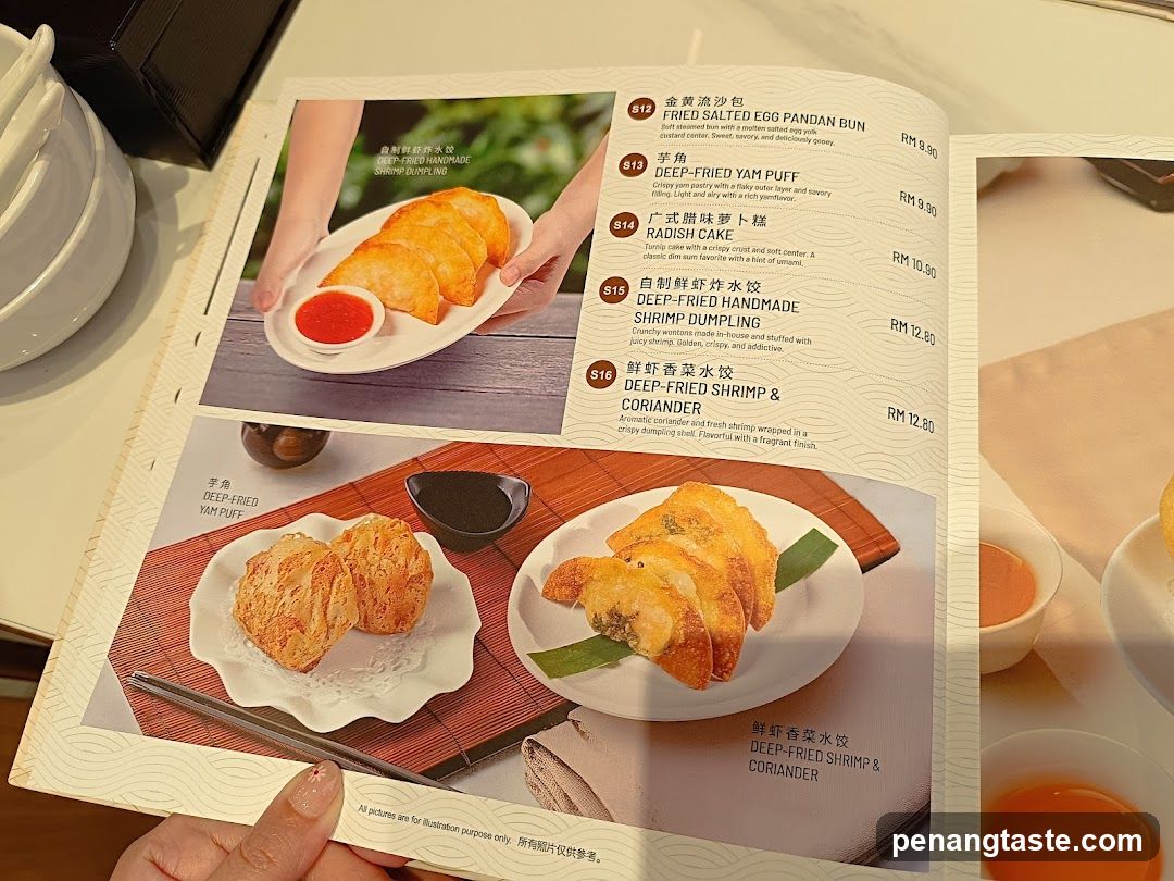 Dumpling and Puff Menu Page