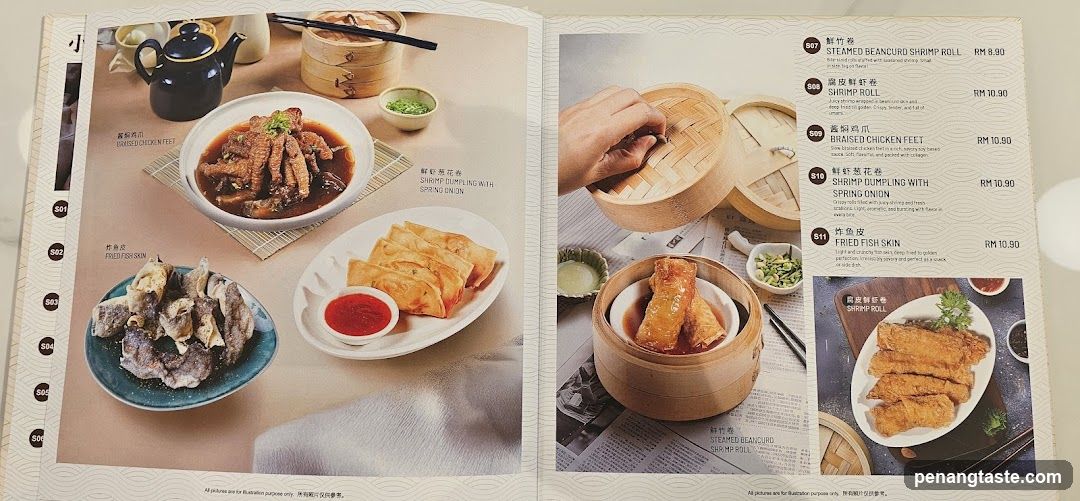 Dining Menu Spread