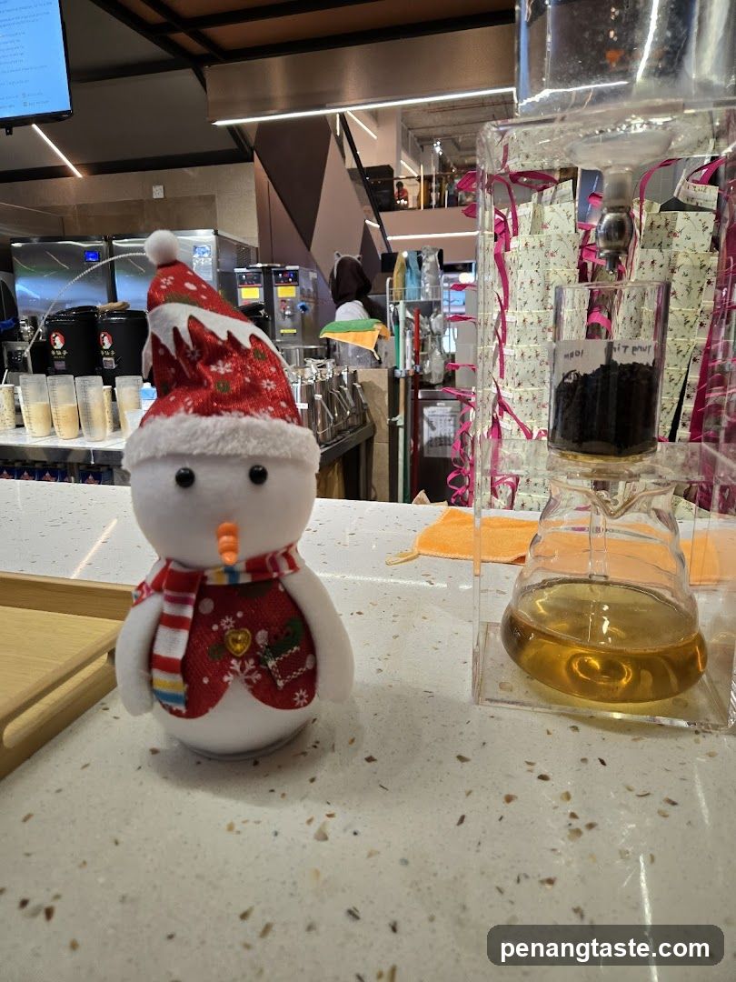 Christmas Decor in Coffee Shop