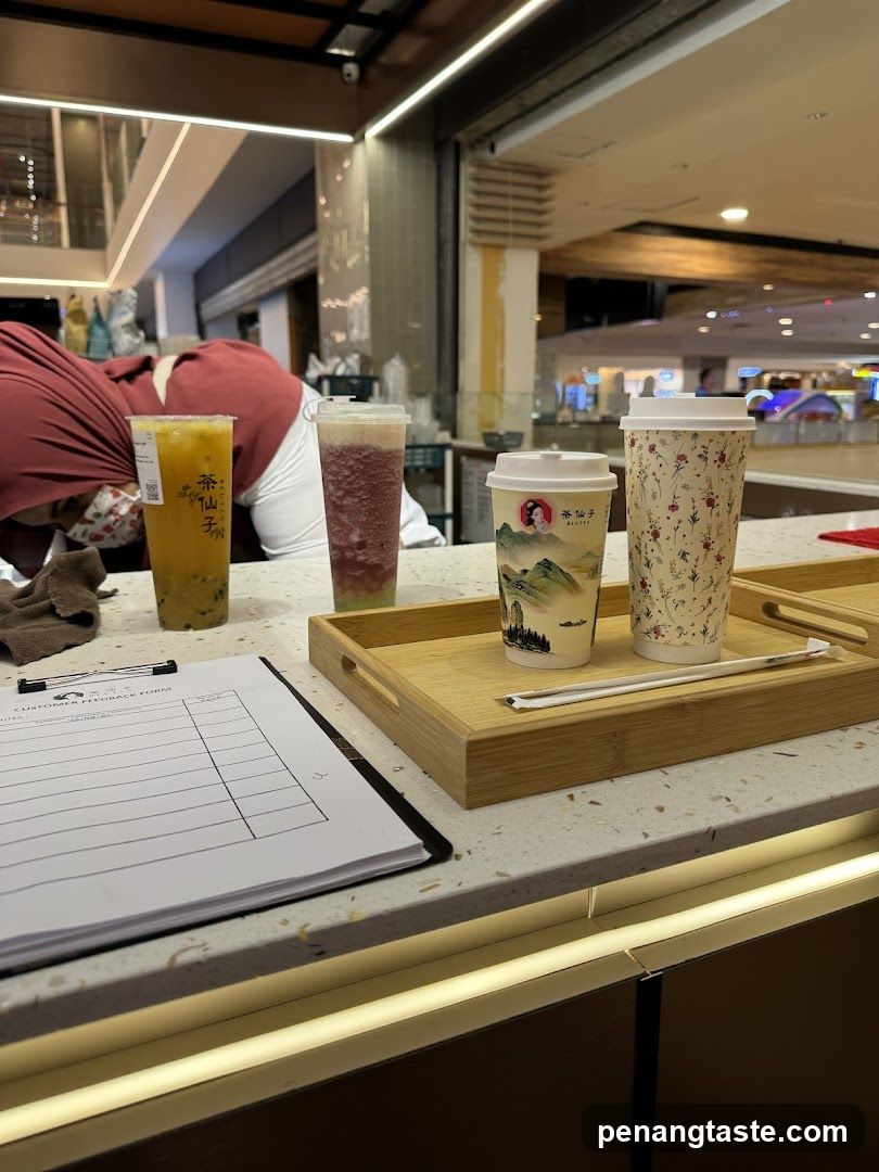 Beverage Shop Counter Display