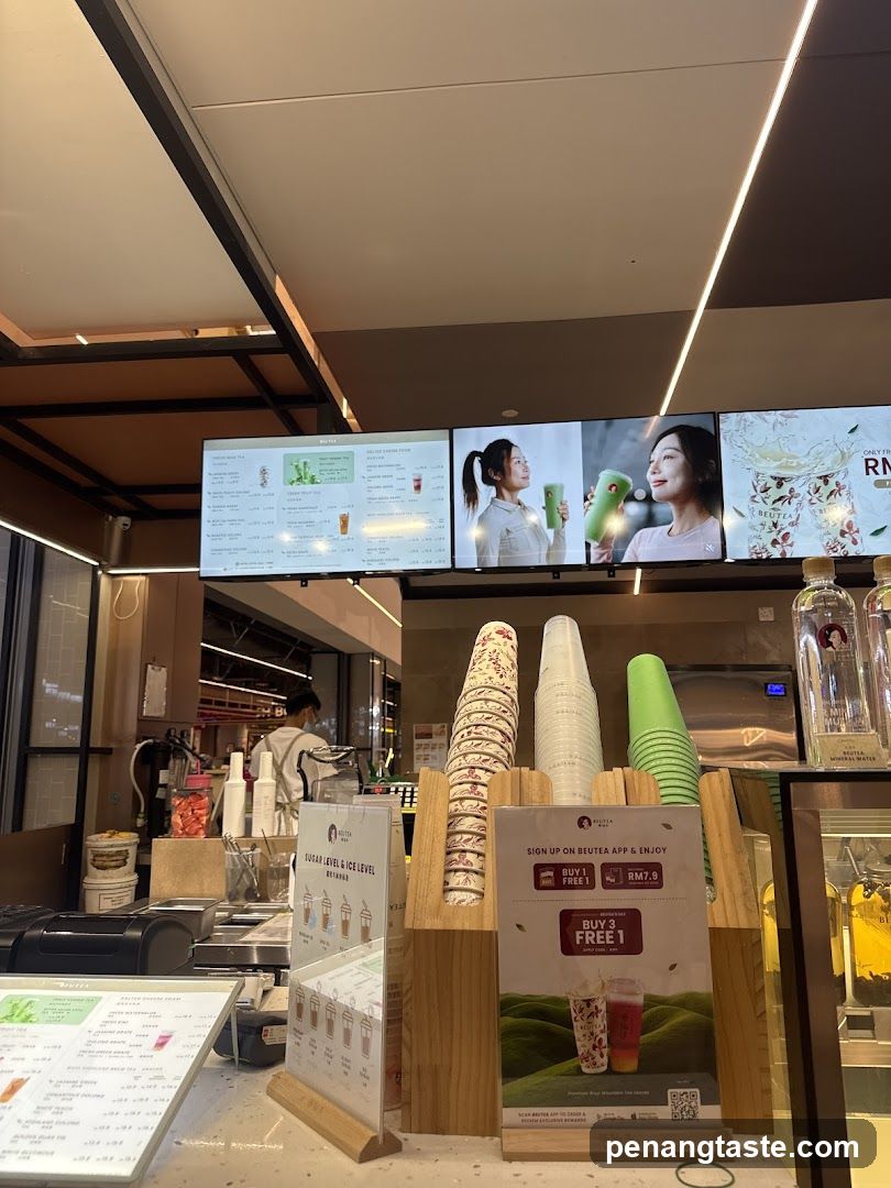 Beverage Shop Counter Display