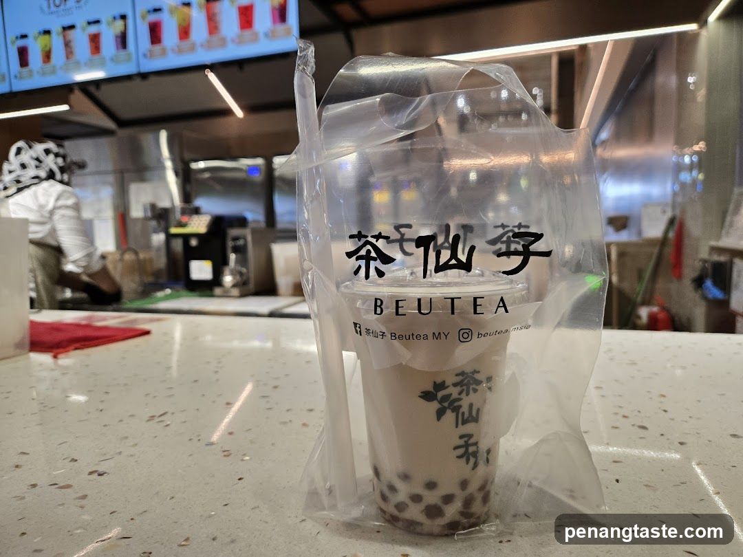 Boba Tea Cup on Counter