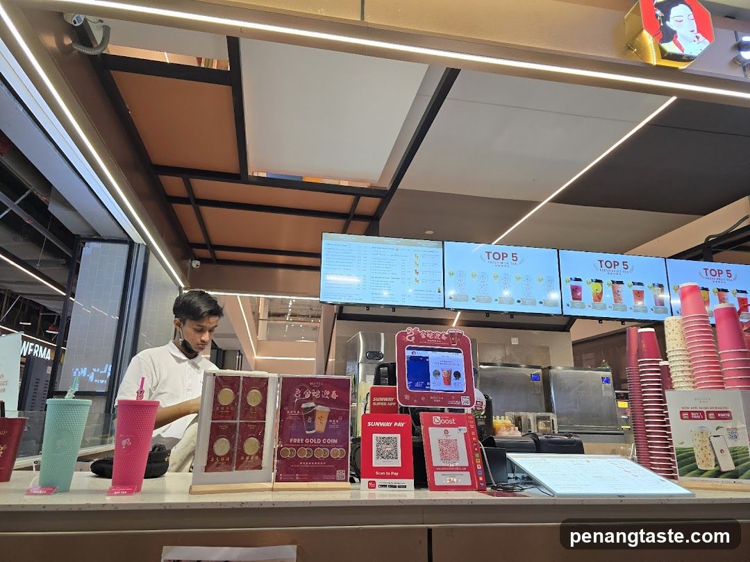 Boba Tea Shop Counter Interior