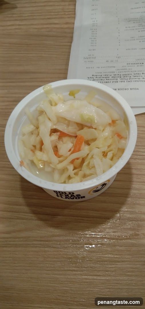Coleslaw in a container