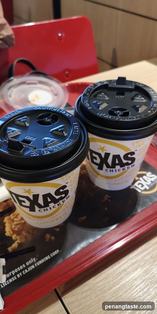Texas Chicken Coffee Cups on Tray
