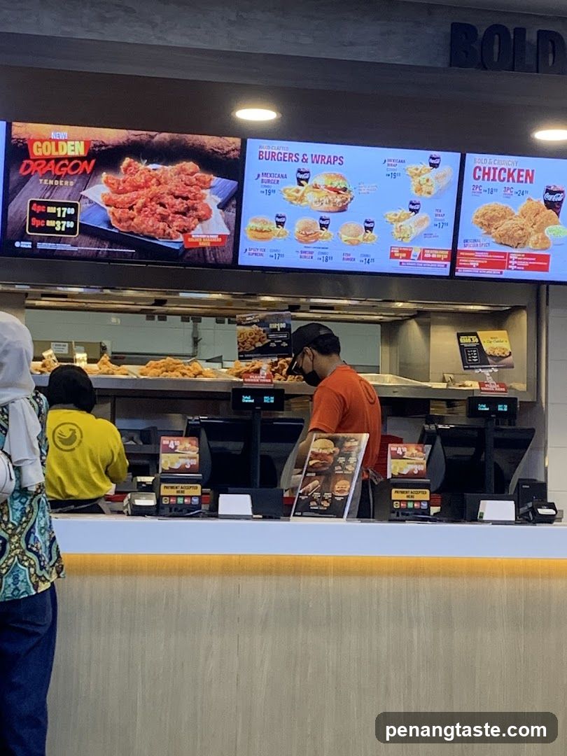 Fast Food Counter Interior