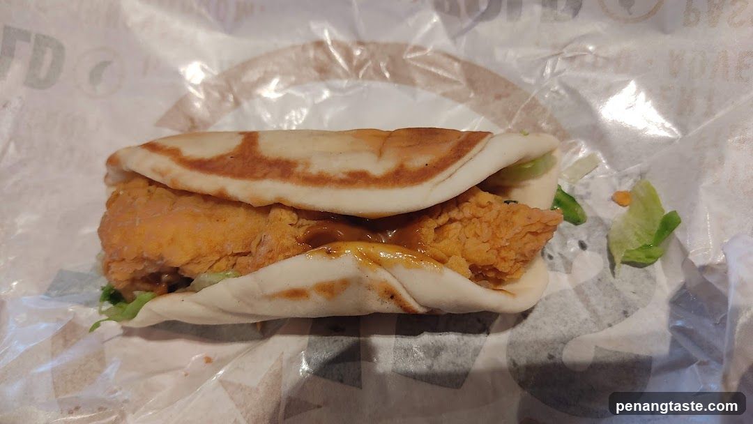 Chicken Sandwich in Flatbread
