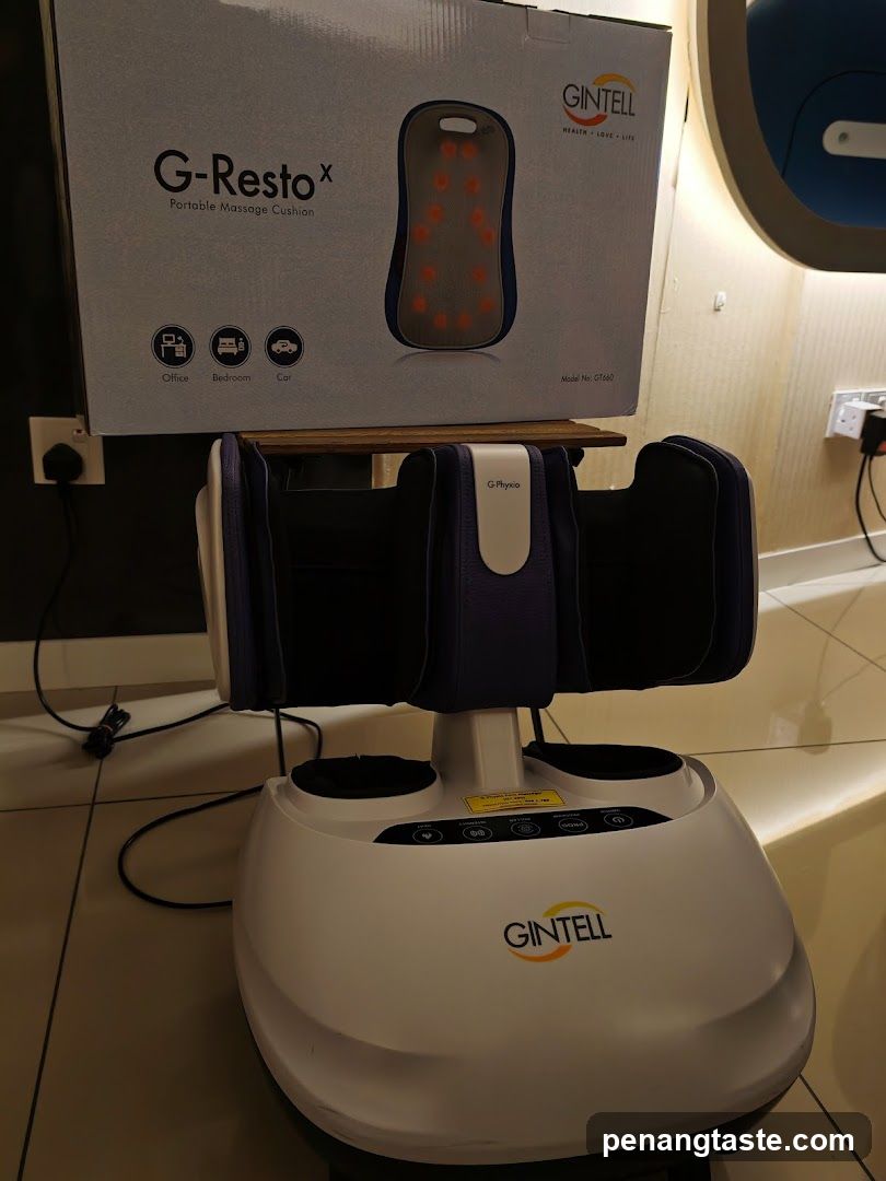 G-Relax Massage Cushion Setup