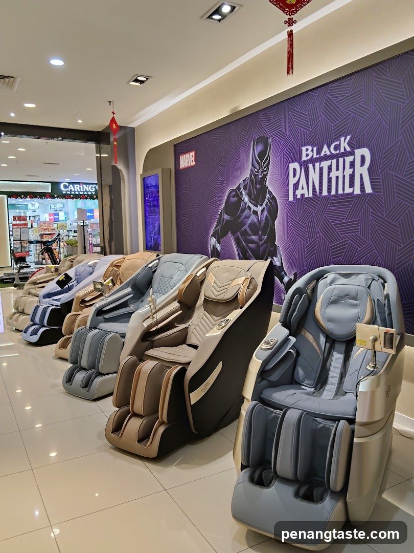 Black Panther Massage Chairs Display