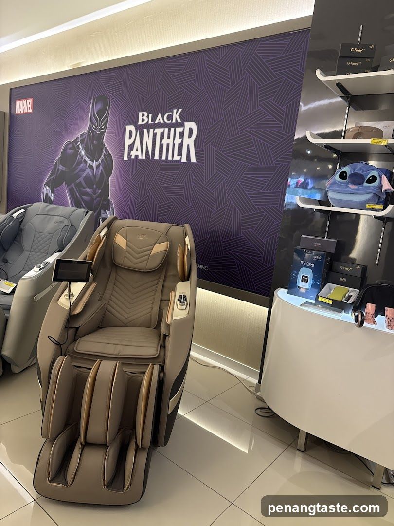 Black Panther Massage Chair Display