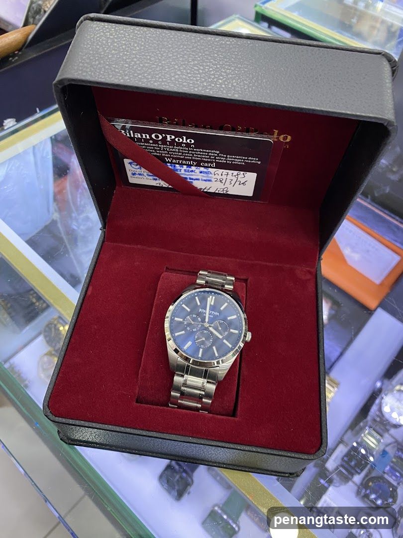 Bulova Watch in Display Case