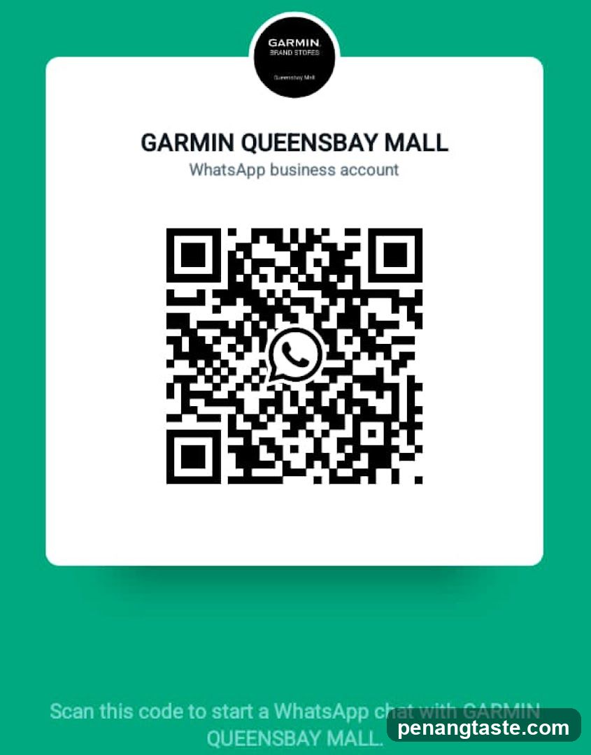Garmin Queensbay Mall WhatsApp QR Code