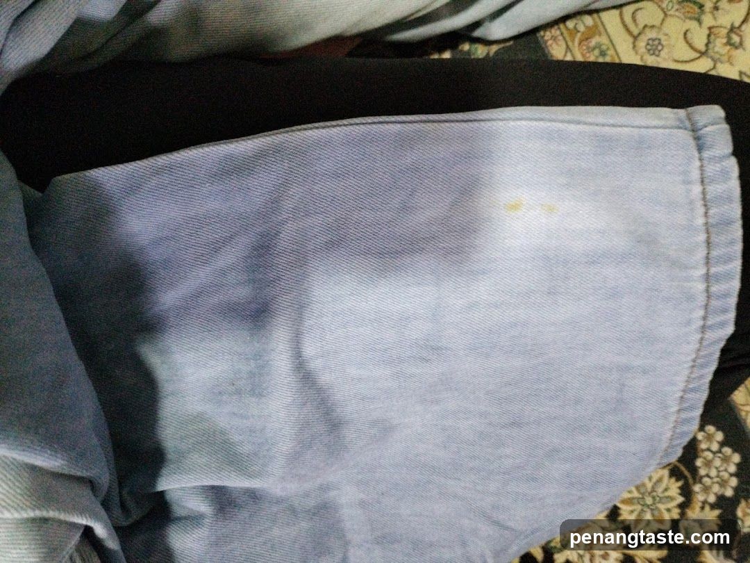 Jeans with stain