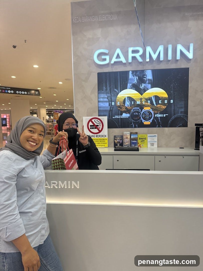 Garmin Store Interior with Shoppers