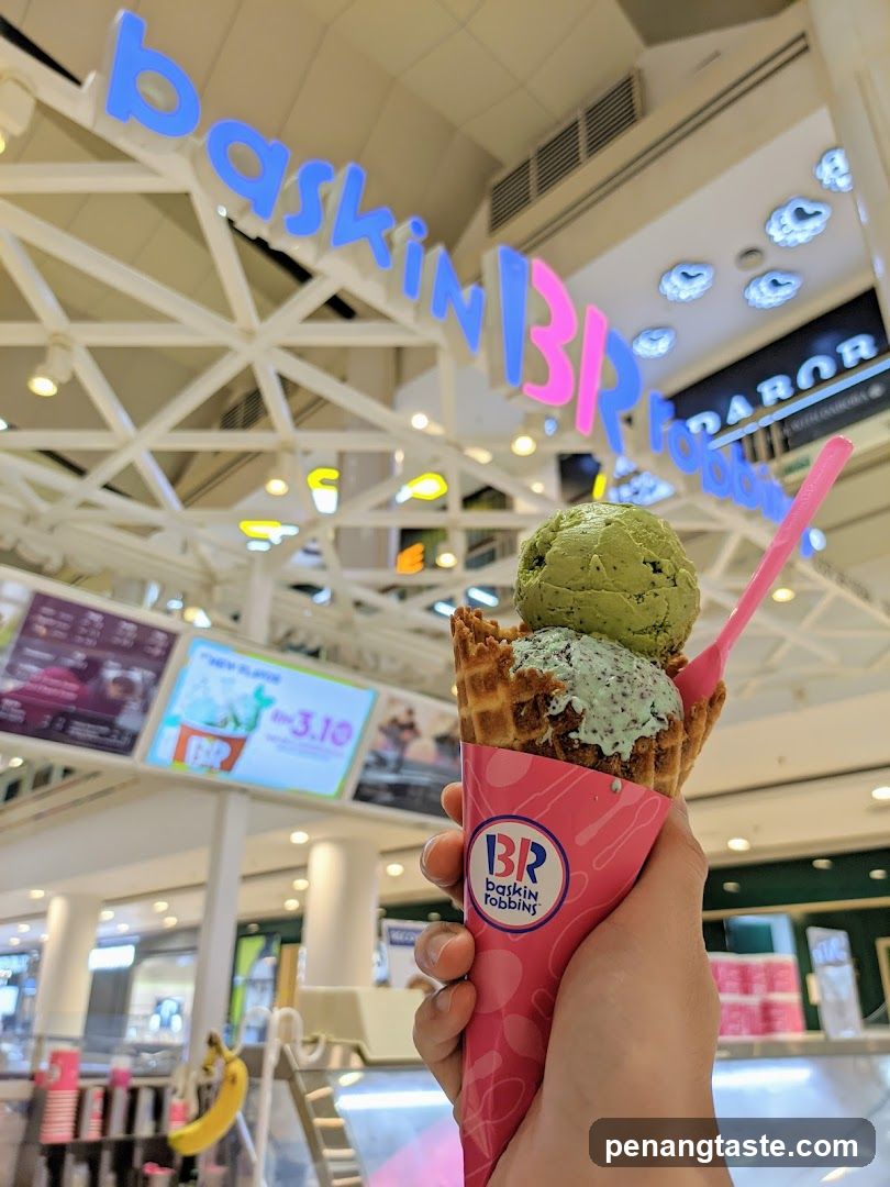 Baskin Robbins Ice Cream Cone in Mall