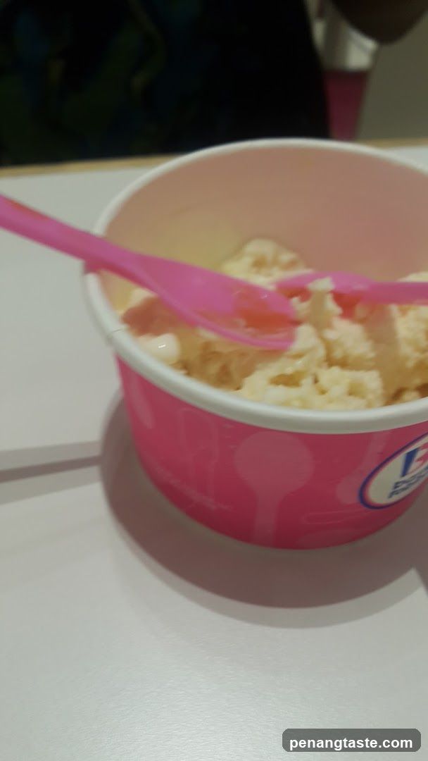 Ice Cream Cup with Pink Spoon