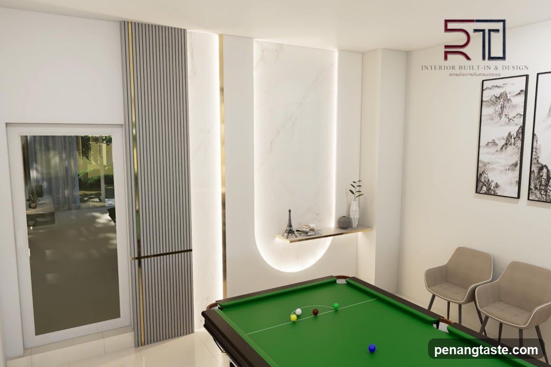 Modern Billiards Room Interior