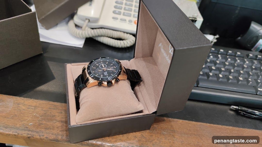 Watch in Box on Desk