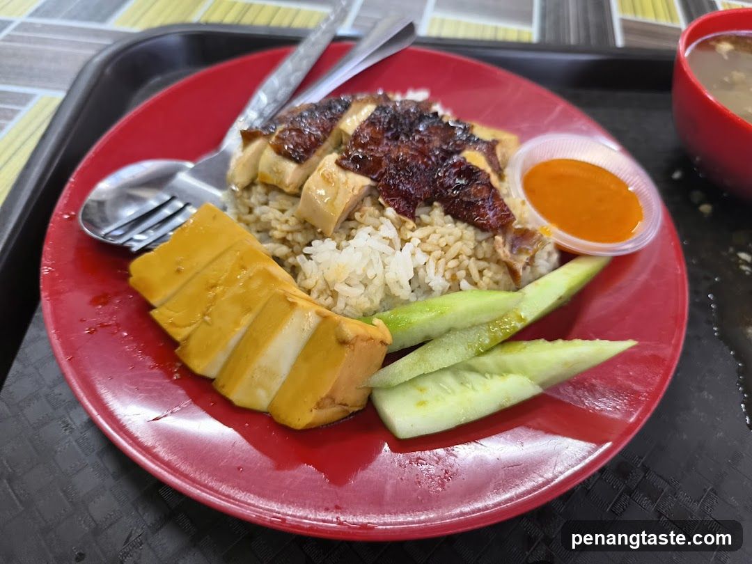 Hainanese Chicken Rice Plate