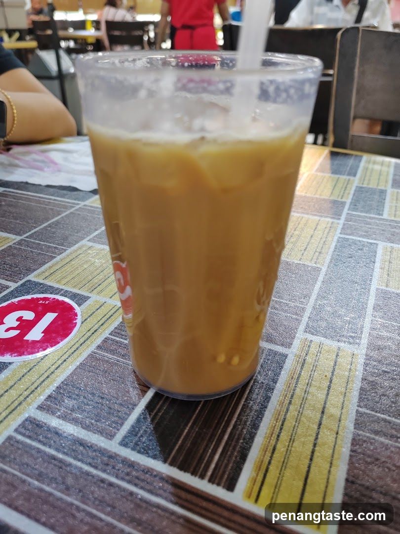 Iced Coffee Drink at Restaurant