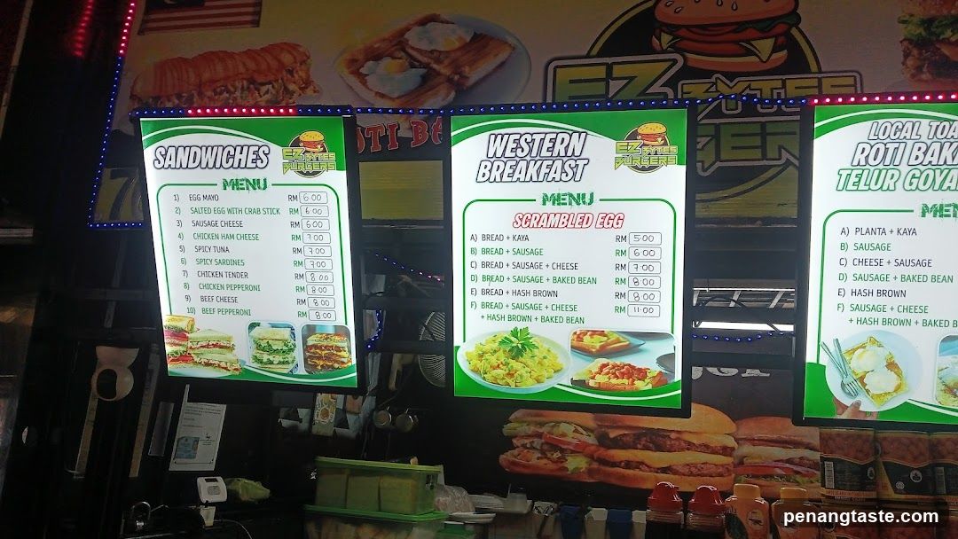 Food Stall Menu Board Display