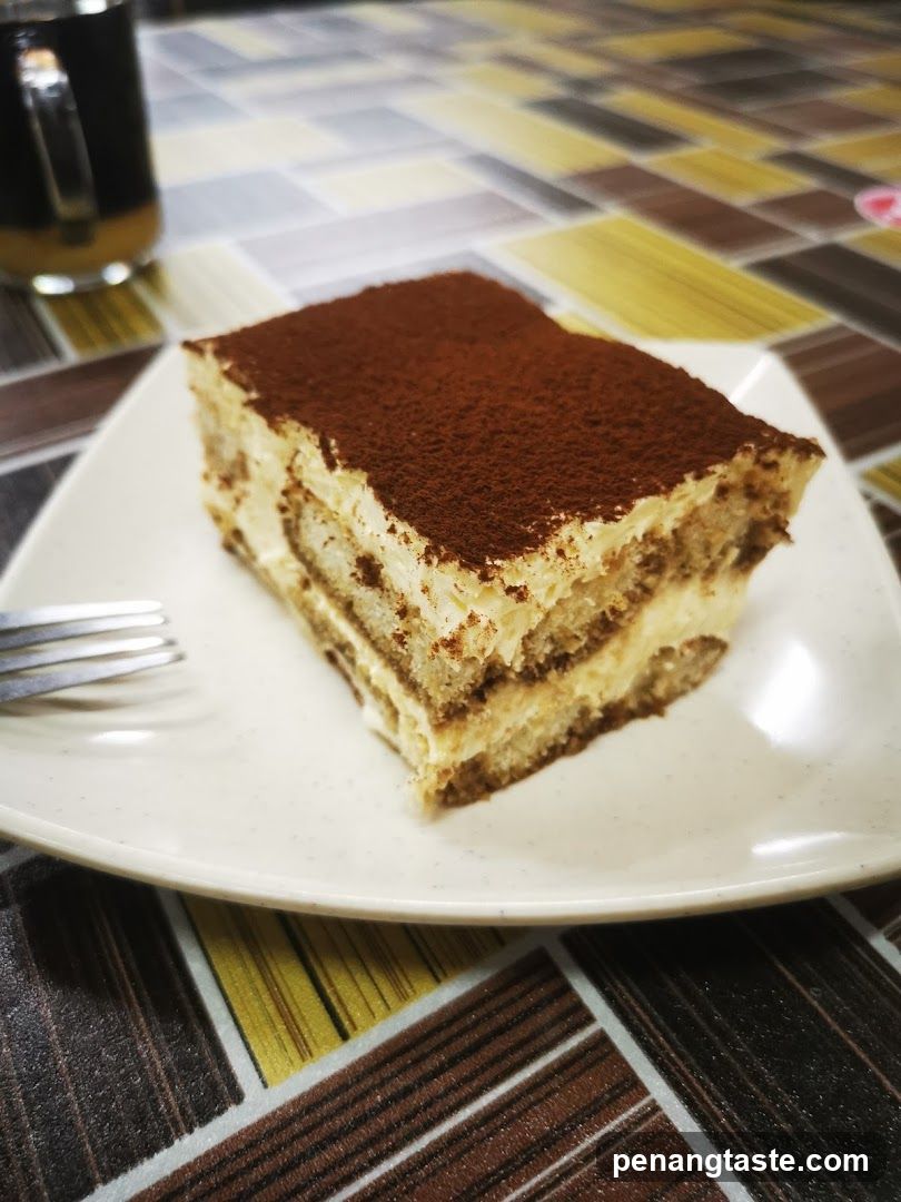 Tiramisu Slice on Plate