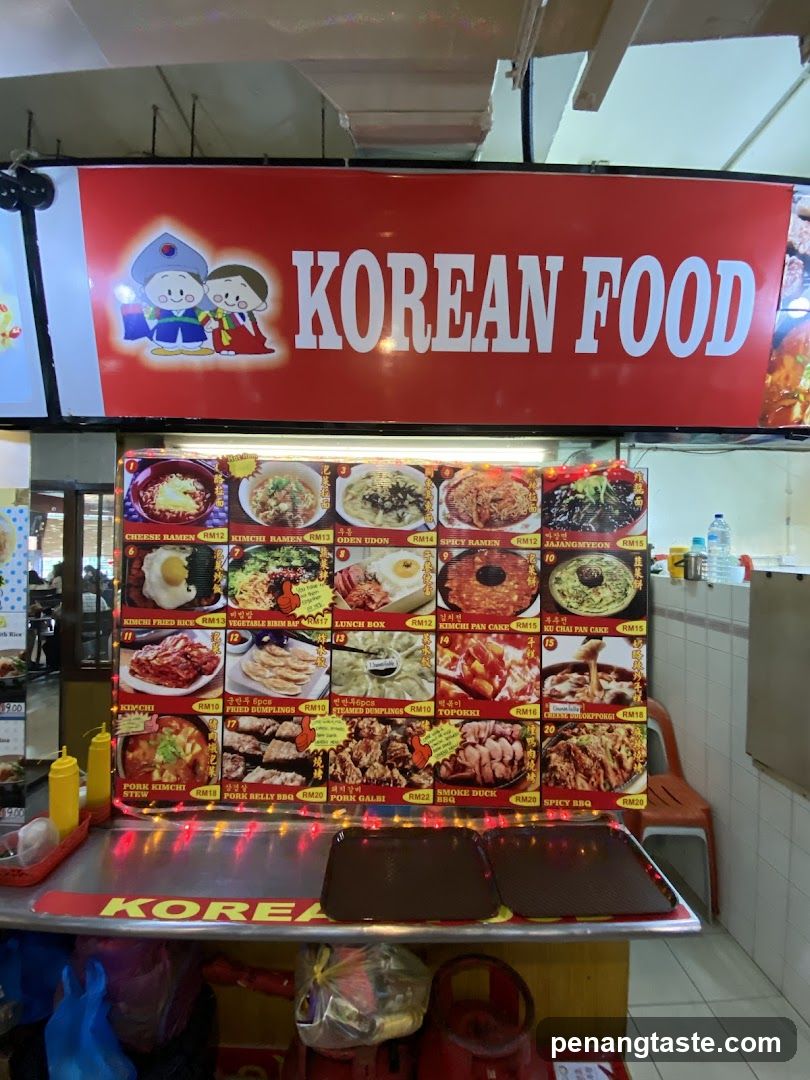 Korean Food Stall Interior View