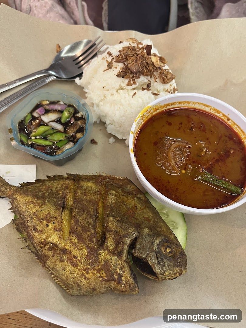 Fried Fish Meal with Curry and Rice