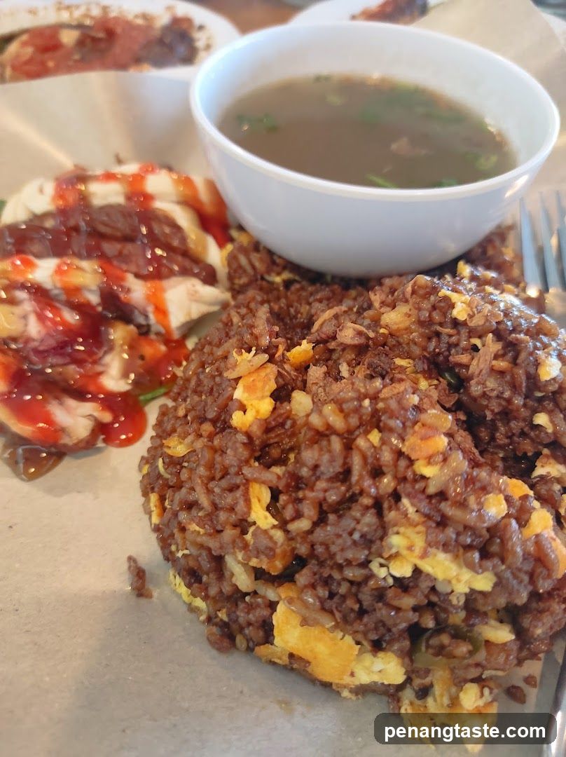 Fried Rice and Soup Meal