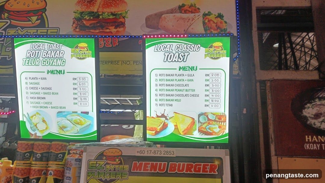 Local Toast Menu Display
