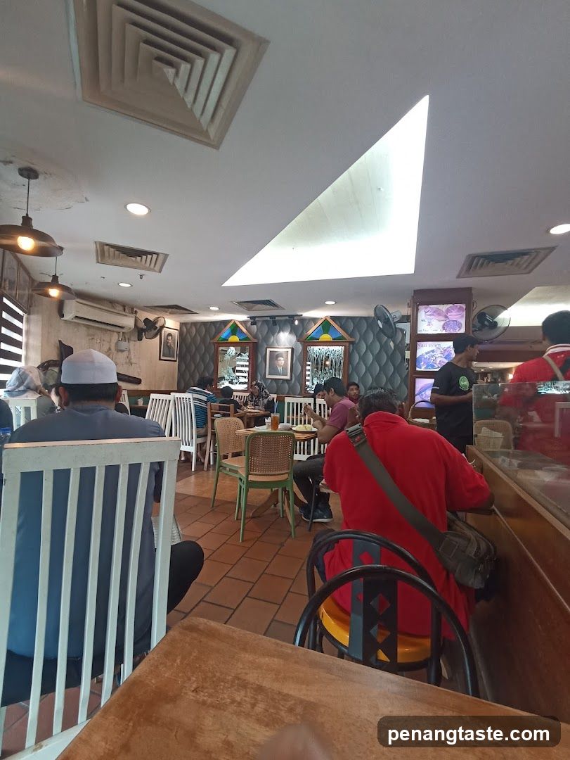 Interior of a casual dining restaurant