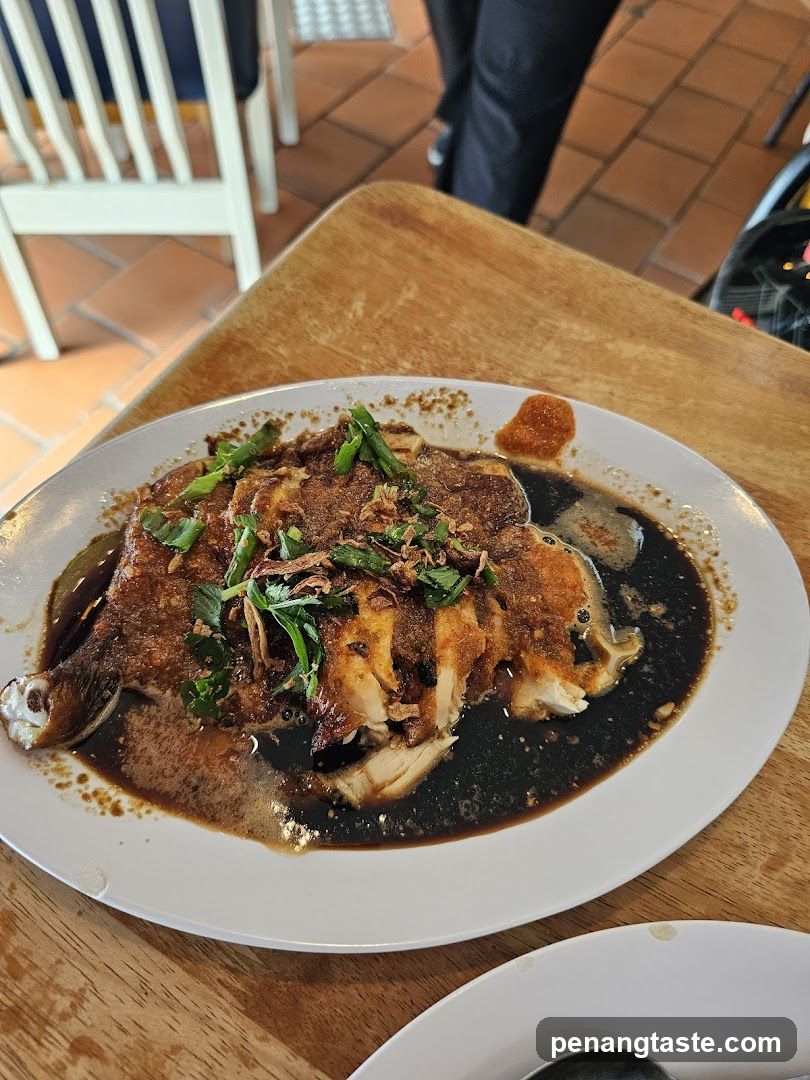 Steamed Fish with Soy Sauce and Garnish