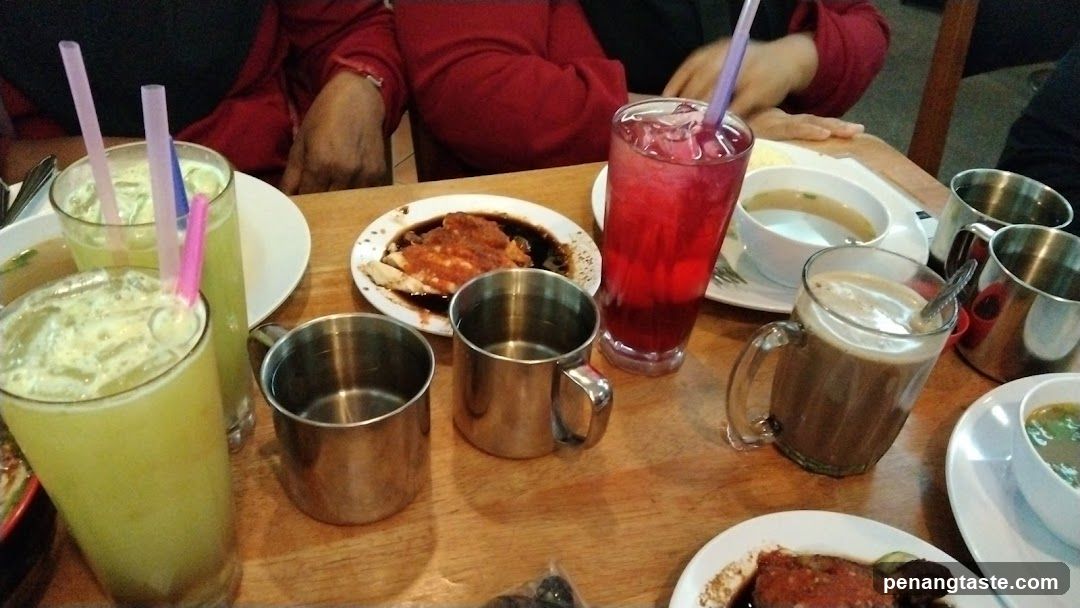 Dining Table with Drinks and Food