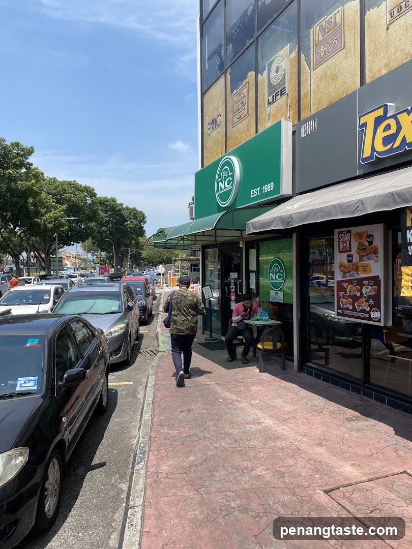 Street Scene with Shops and Cars