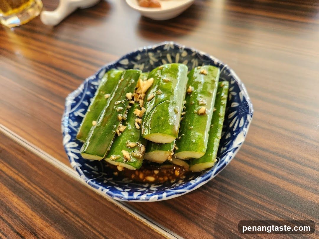 Cucumber Salad with Garlic and Sesame