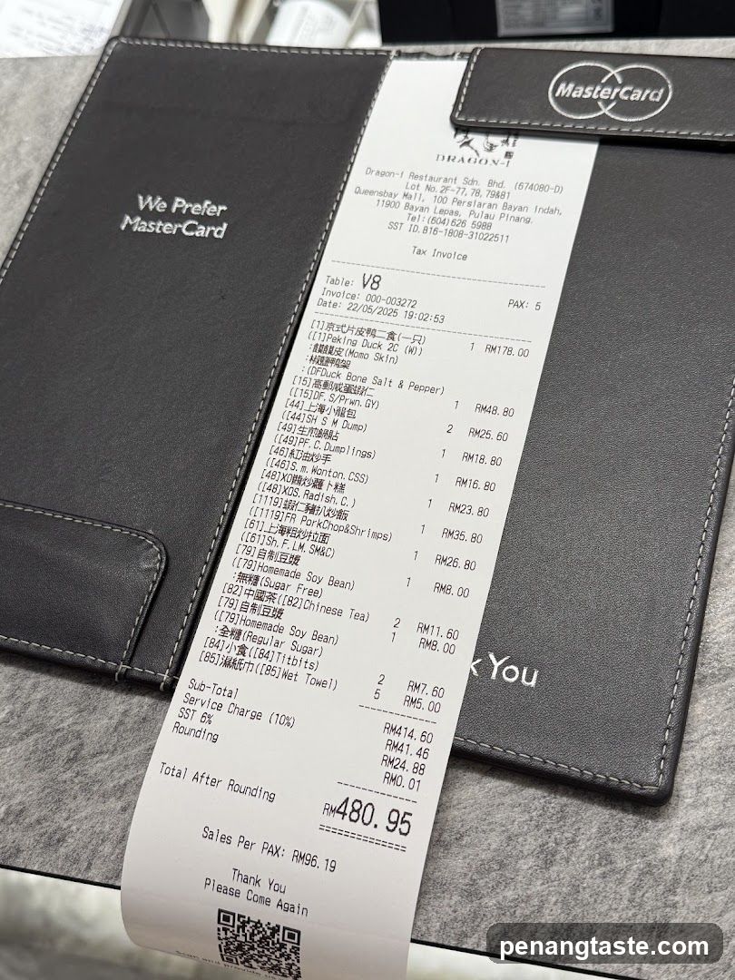 Receipt on Leather Wallet