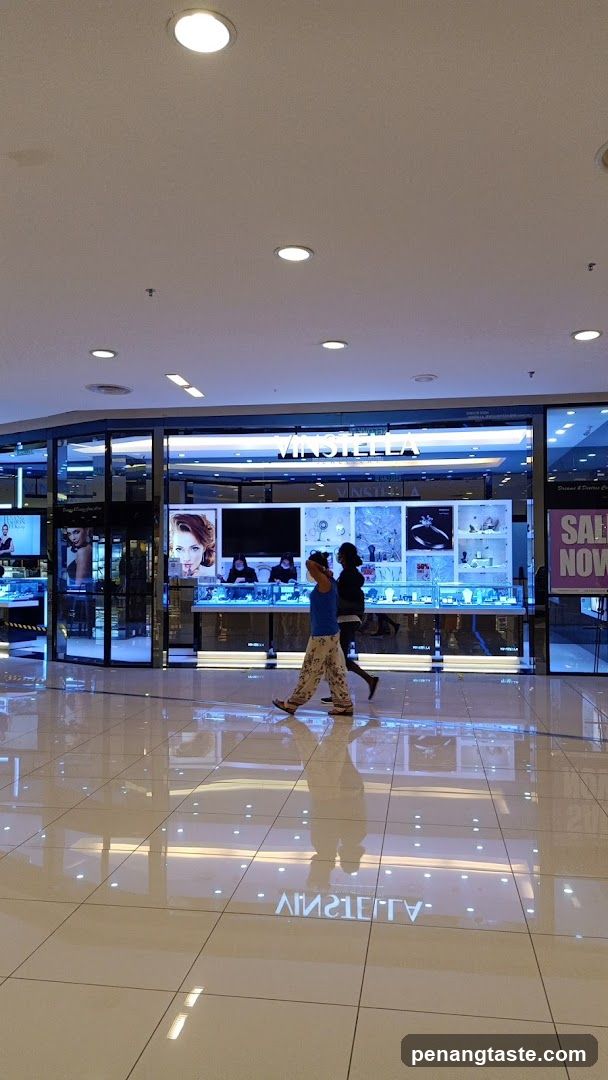 Shopping Mall Interior with Storefront