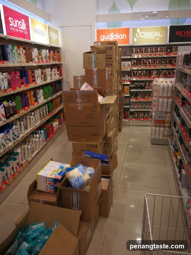 Beauty Store Interior with Stock Boxes