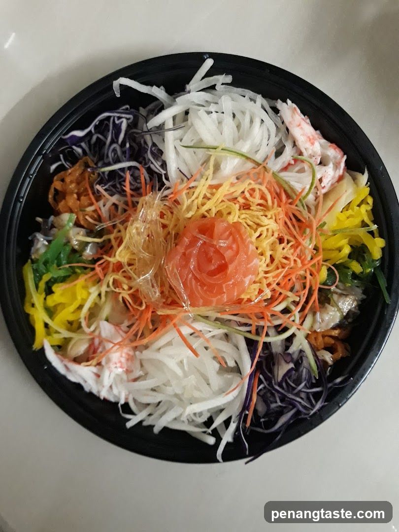 Salad Bowl with Salmon and Crab Sticks