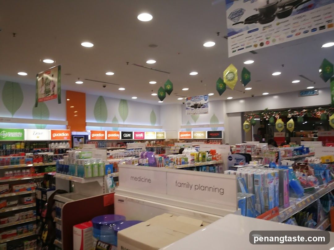 Interior of a pharmacy or health store