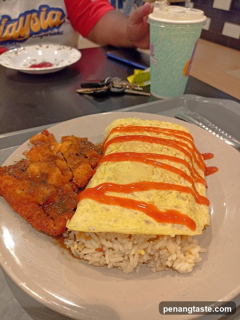 Egg Fried Rice with Katsu