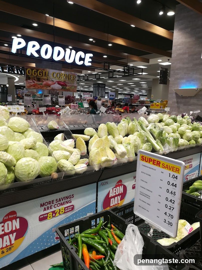 Produce Section in AEON Mall