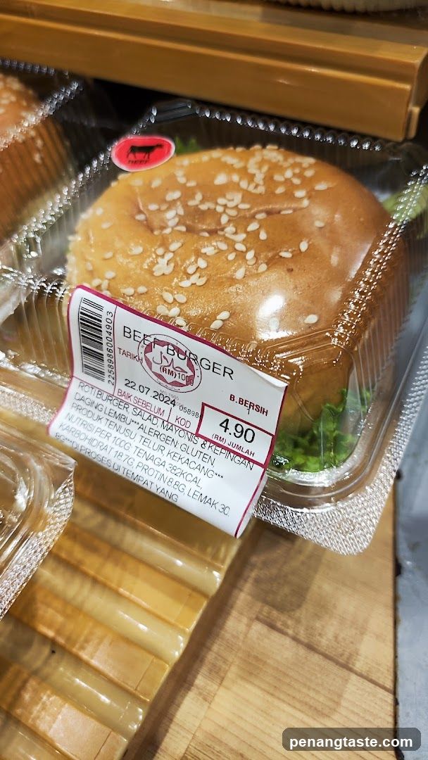 Burger in Packaging