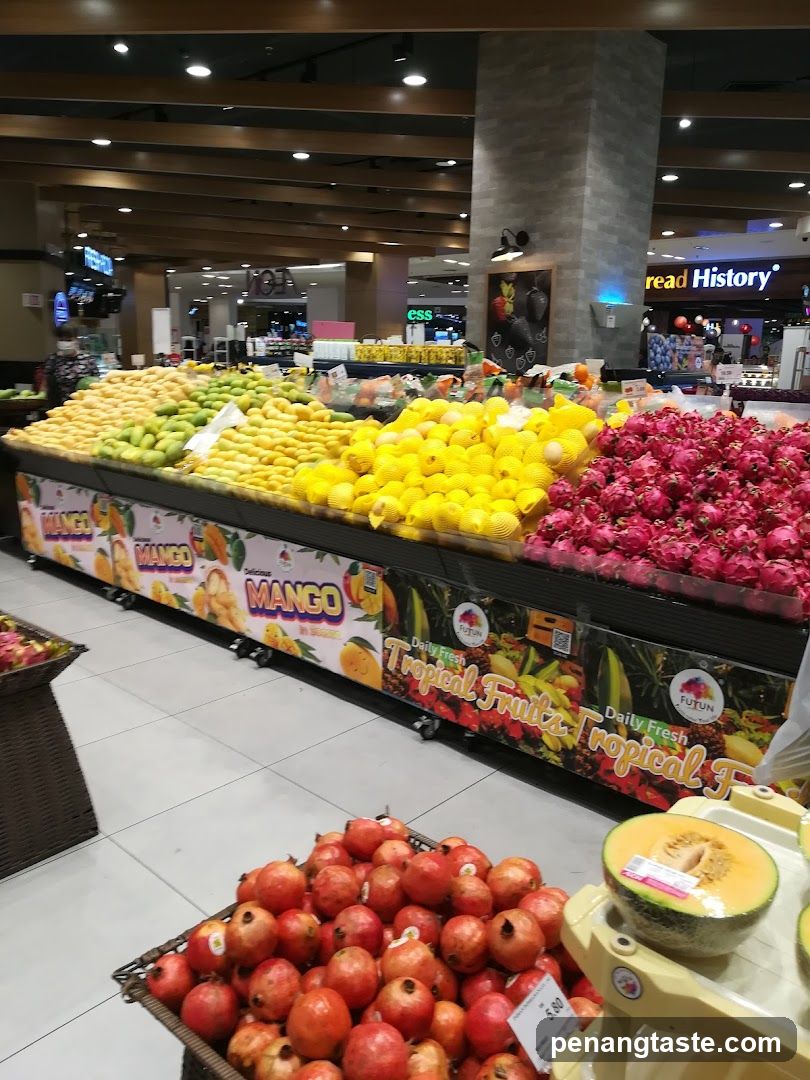Fruit Display in Supermarket